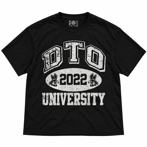 Black University Tee